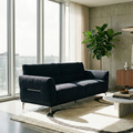 Aveline 3-Seater Sofa in Black Lux Boucle