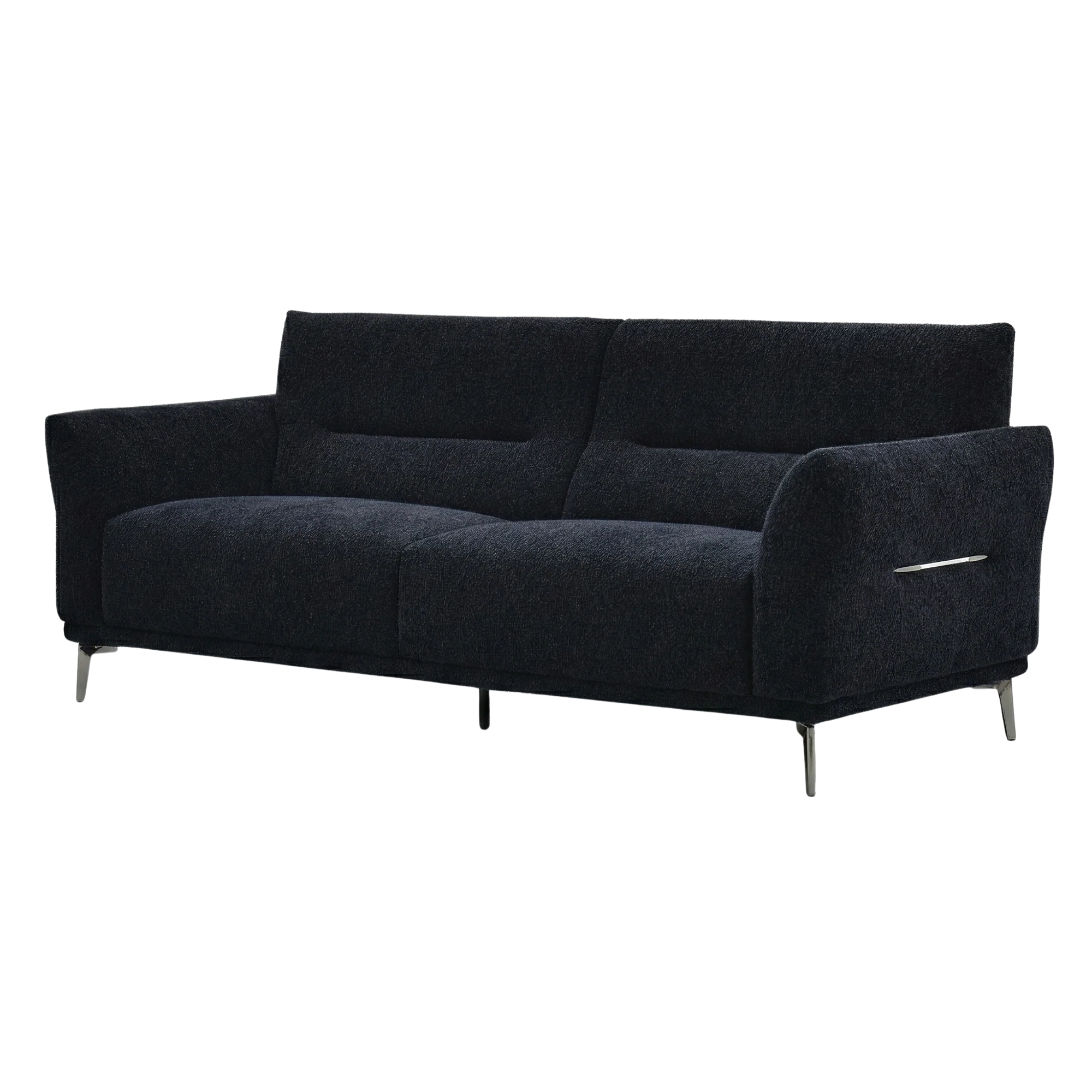 Aveline 3-Seater Sofa in Black Lux Boucle