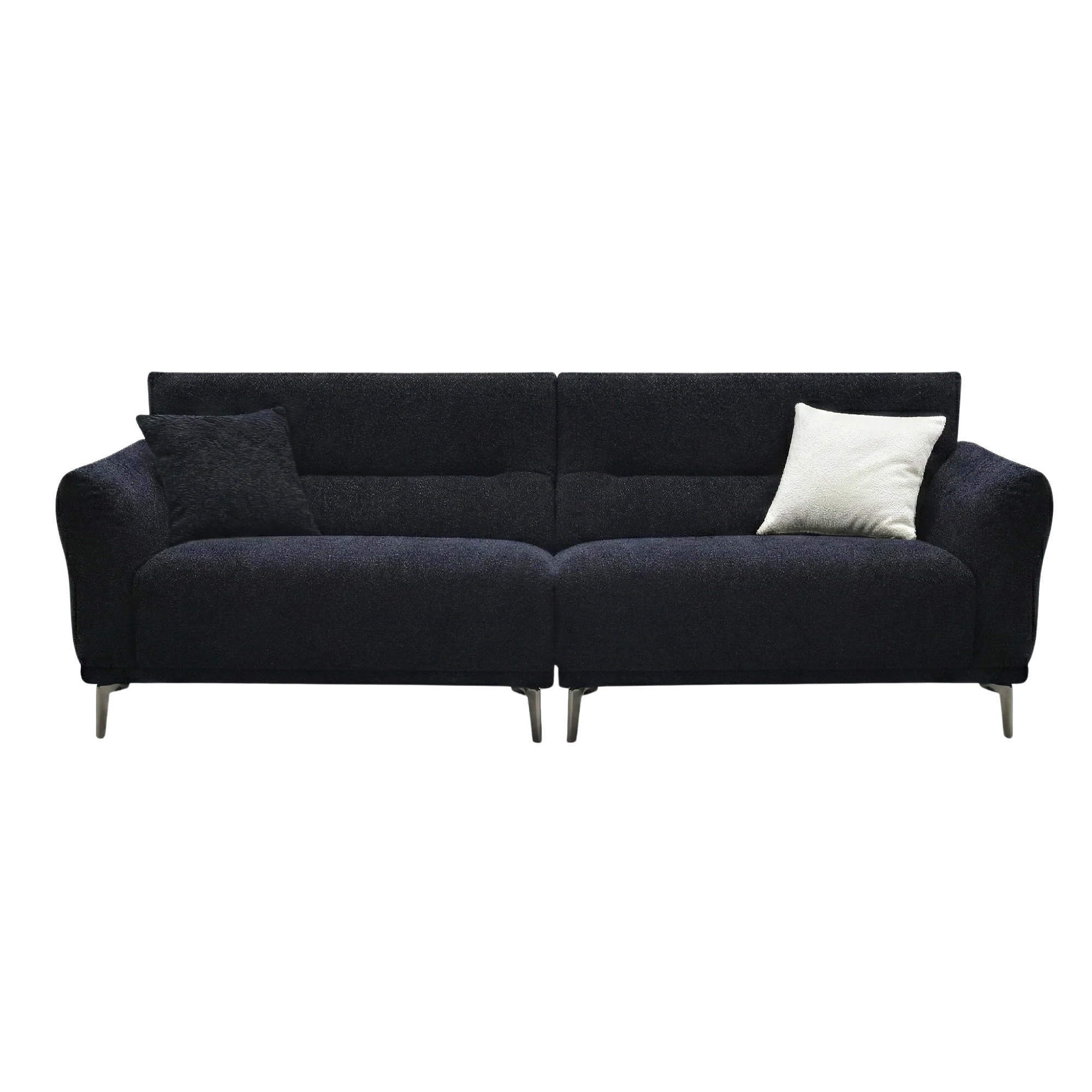 Aveline 4-Seater Sofa in Black Lux Boucle